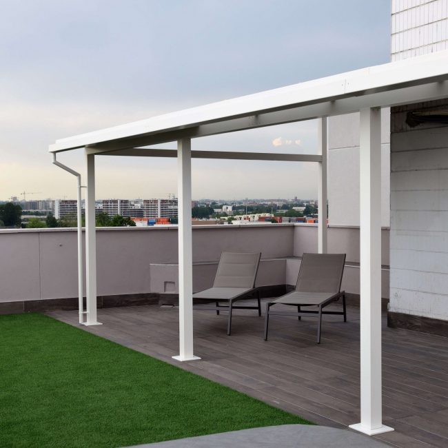pergolato su misura in alluminio