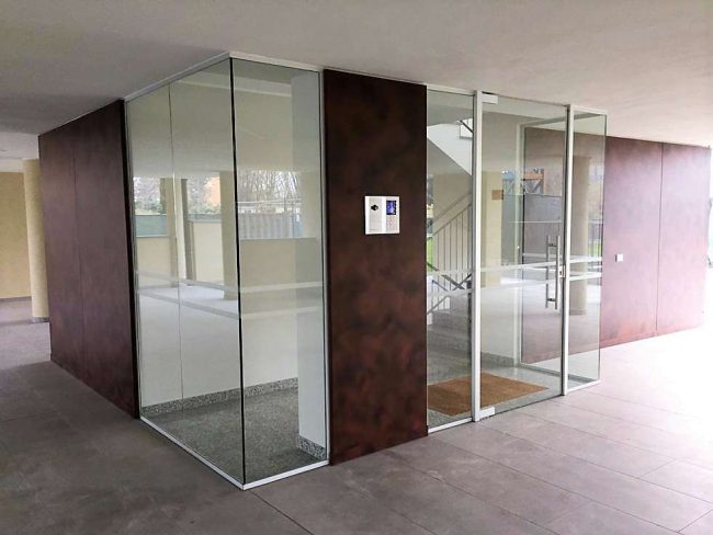 Ingresso Rivestito Alluminio Martin Design