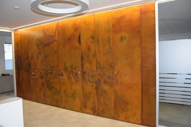 Rivestimento in cor-ten Stranich