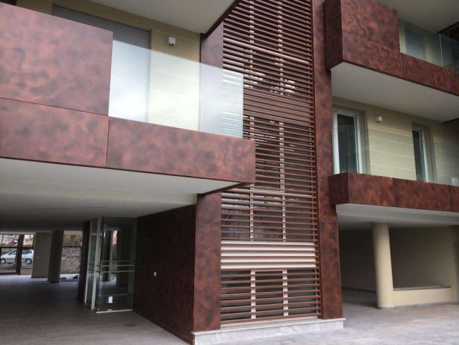 Rivestimento per balconi in Alluminio