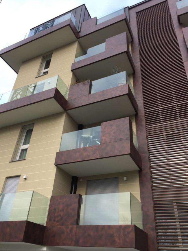 Rivestimento per balconi in Alluminio