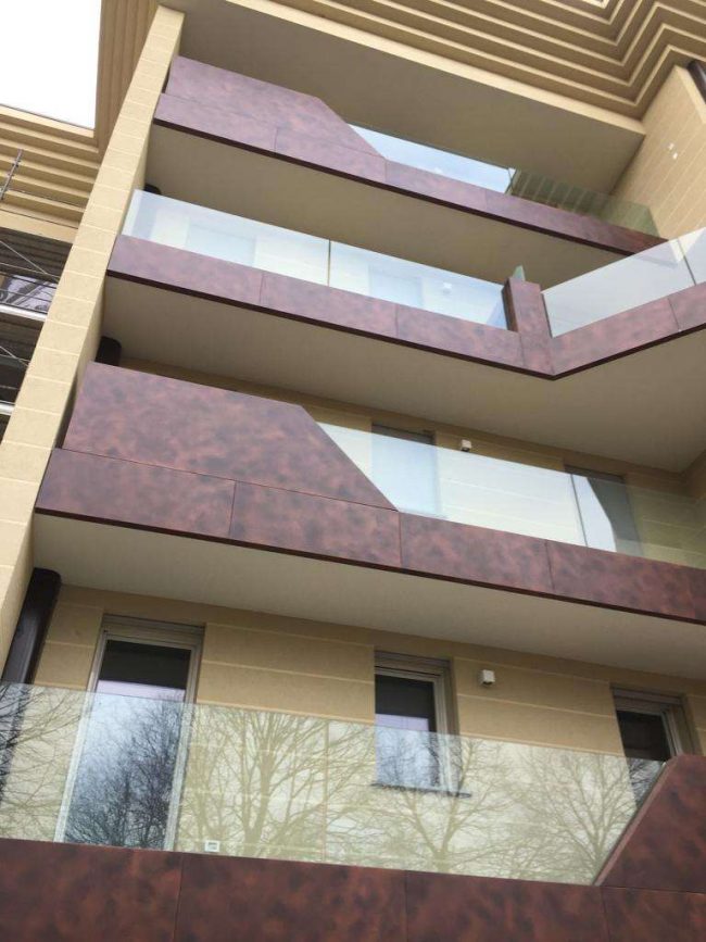 Rivestimento per balconi in Alluminio