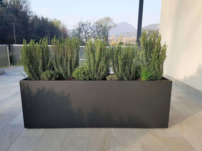 Fioriere separè da esterno per terrazzo