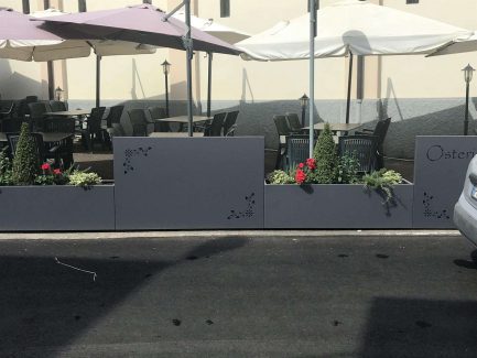 Fioriere da esterno arredo contract alluminio