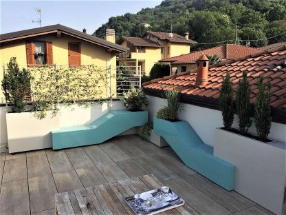 Fioriere sagomate da esterno in alluminio