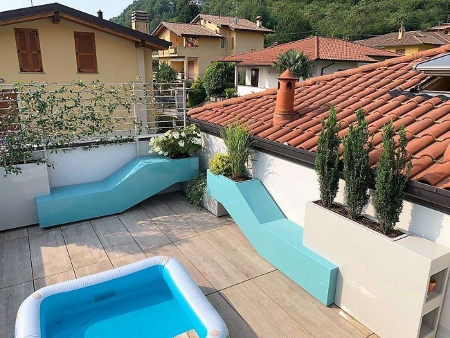 Aluminium -geformte Outdoor -Pflanzer