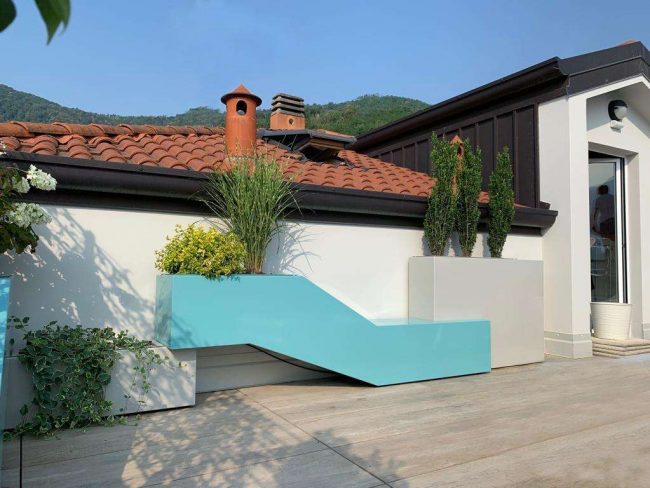 Aluminium -geformte Outdoor -Pflanzer