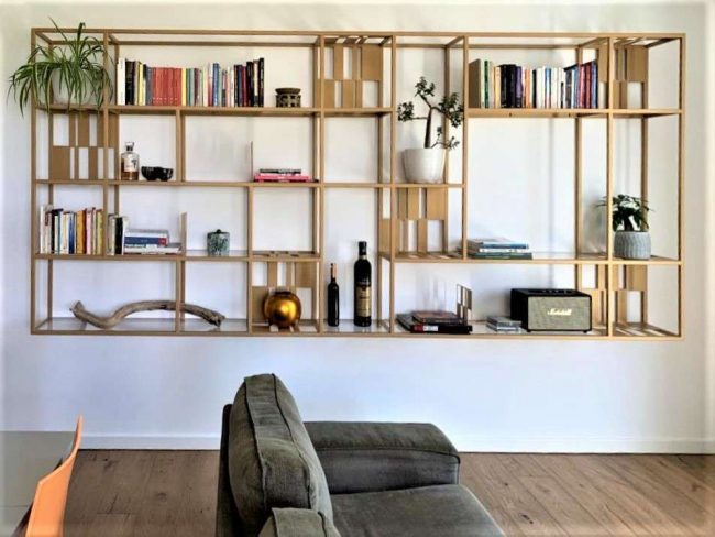 Libreria In Metallo Verniciata A Polvere