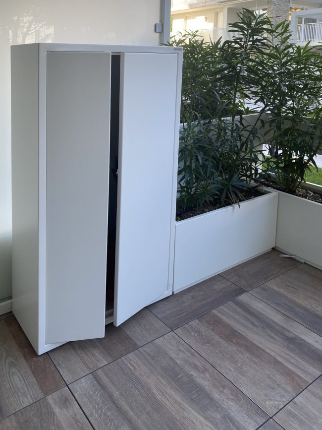 Armadio su misura in alluminio da esterno