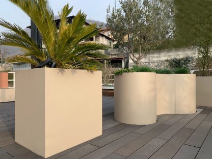 Fioriere sagomate in alluminio